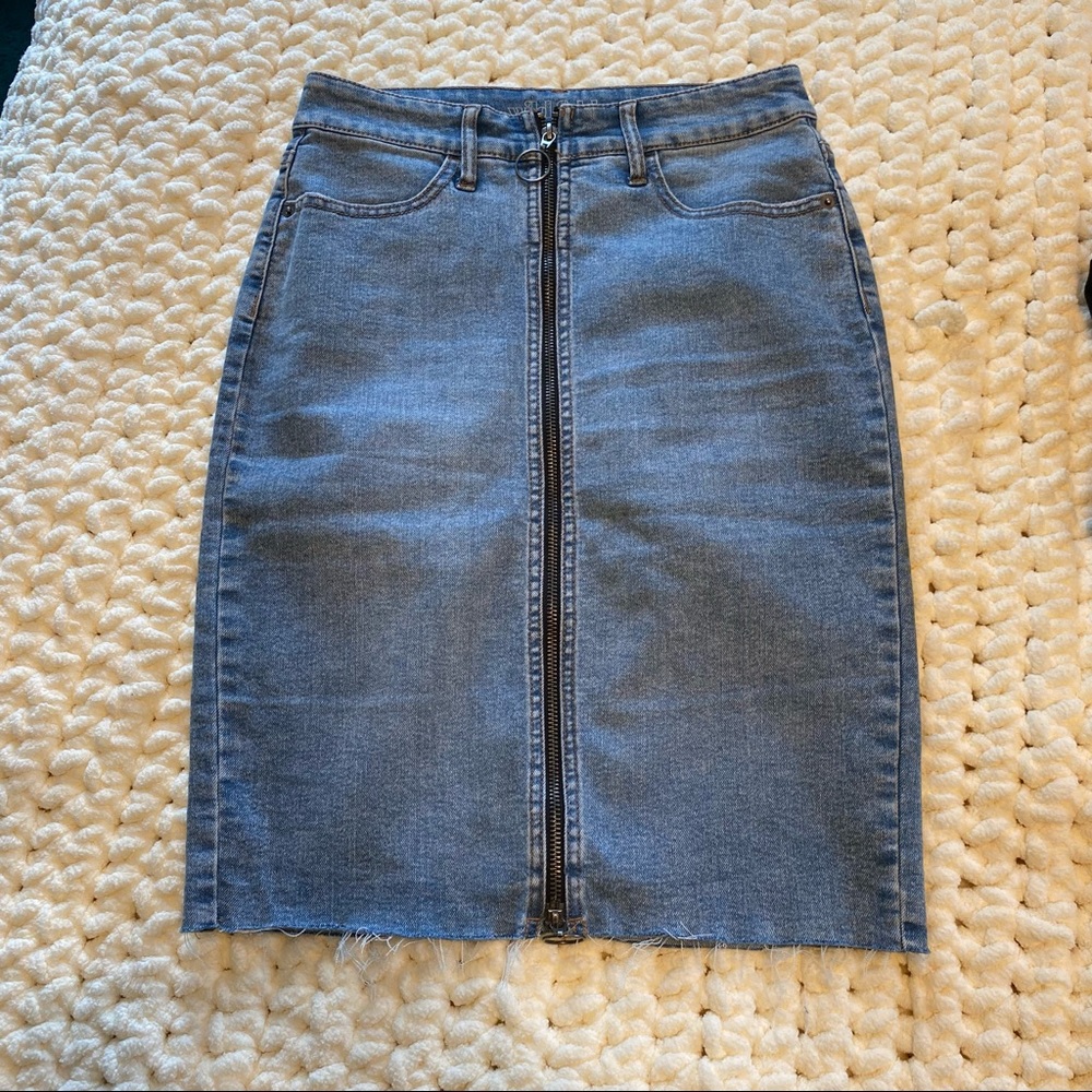 Midi Jean skirt